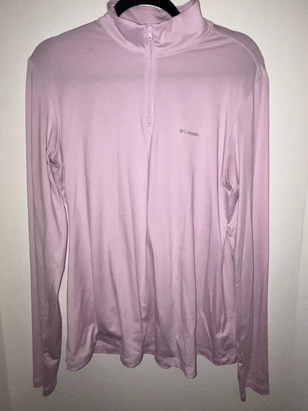 Columbia Light Pink Half-Zip Performance Pullover